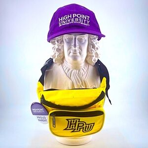 High Point University Purple Hat Yellow Fanny Pack Pin North Carolina Panthers
